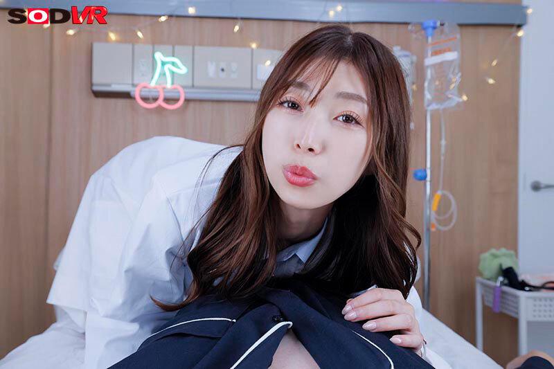 【VR】【8K】病院暮らしのボクを幼い頃から担当してくれている女医と筆おろし性交 初めての口淫、初めての挿入でドキドキ・バクバク病室セックス 今井栞菜 サンプル画像 15