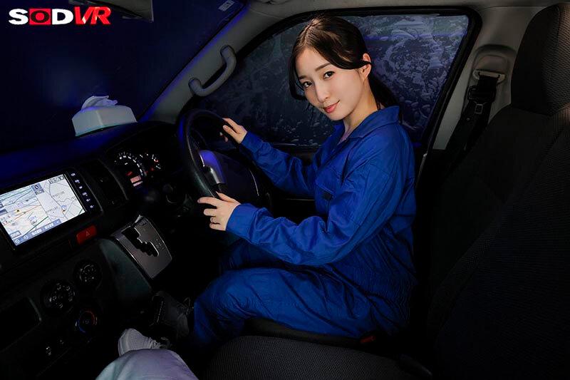 【VR】【8K】配送ドライバーNTR 欲求不満の人妻先輩と、仕事中に秘密のナマ中密会 月野かすみ サンプル画像 6