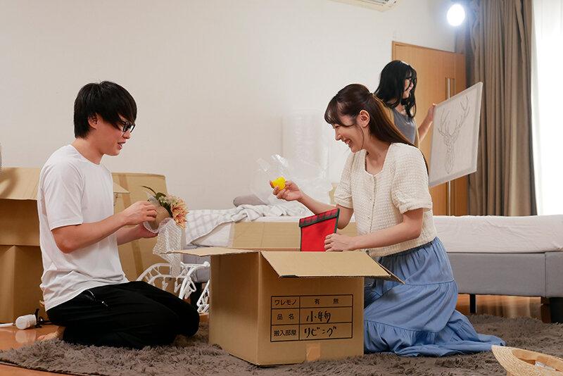 久々に会ういとこが引越しの手伝いに来てくれて作業中気付かず胸チラしていた。我慢できずに手を出したら意外にもOKしてくれた！ 五十嵐清華 サンプル画像 2