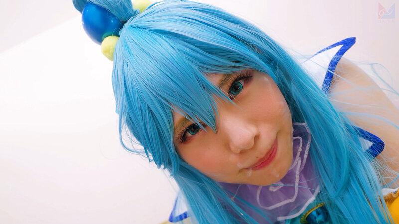 『この素晴らしい淫夢で性交を！』夢の中なら何でもできる。せっかくなので普段ツンツンつよ気のア〇アをイラマチオで喉奥ガン突きして溢れるよだれダラダラにしたりアナルしっぽプラグ入れたりして楽しんでみたよ♪ 鈴音杏夏 サンプル画像 20
