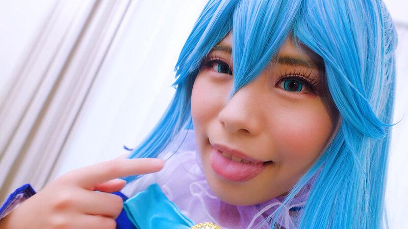 『この素晴らしい淫夢で性交を！』夢の中なら何でもできる。せっかくなので普段ツンツンつよ気のア〇アをイラマチオで喉奥ガン突きして溢れるよだれダラダラにしたりアナルしっぽプラグ入れたりして楽しんでみたよ♪ 鈴音杏夏 サンプル画像 5