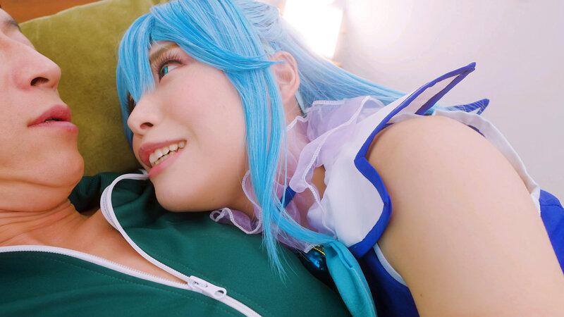 『この素晴らしい淫夢で性交を！』夢の中なら何でもできる。せっかくなので普段ツンツンつよ気のア〇アをイラマチオで喉奥ガン突きして溢れるよだれダラダラにしたりアナルしっぽプラグ入れたりして楽しんでみたよ♪ 鈴音杏夏 サンプル画像 6