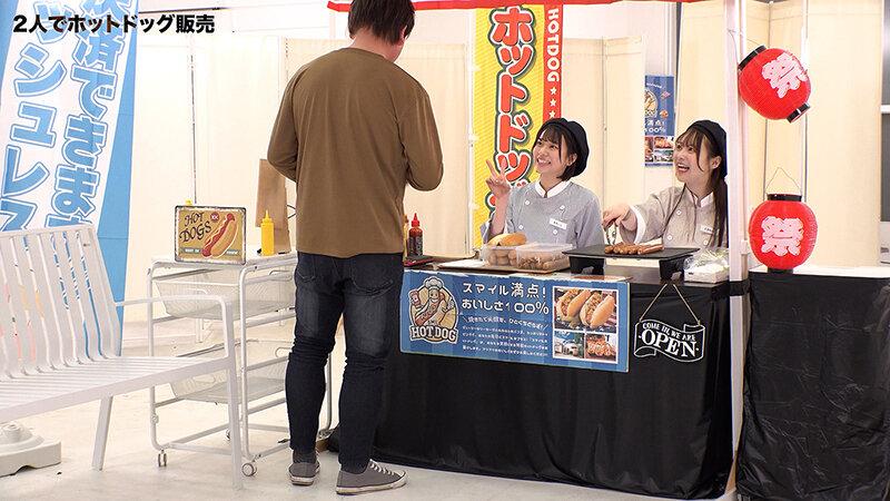 人気 AV 女優が挑戦！イカサレ屋台の中で 潮吹きながらホットドッグ売ってください！天馬ゆい 赤名いと サンプル画像 14