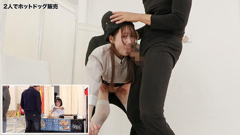 人気 AV 女優が挑戦！イカサレ屋台の中で 潮吹きながらホットドッグ売ってください！天馬ゆい 赤名いと サンプル画像 17