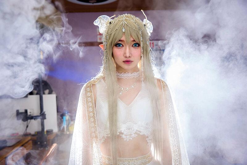 残業廻った0時…ストレスMAXの僕の目の前に突然現れたエルフの優しいフェアリースロートフェラに 社員全員陶酔！倒産寸前にしてヤった！ 十束るう サンプル画像 12
