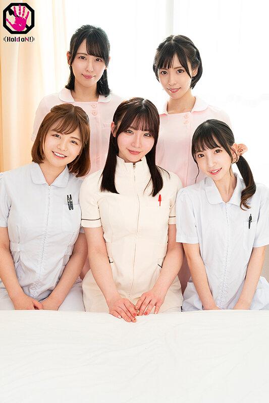 コレが献身的な看護というものなのか…入浴出来ない僕のカラダ（やたらと乳首）を拭いてくれる美人ナースのせいでチ●ポは我慢の限界を迎える…。そんな噂は一気に広まり、欲求不満な5人の白衣の天使達が、入れ替わり立ち代わり僕の乳首を刺激しに病室へやって来る！ サンプル画像 2