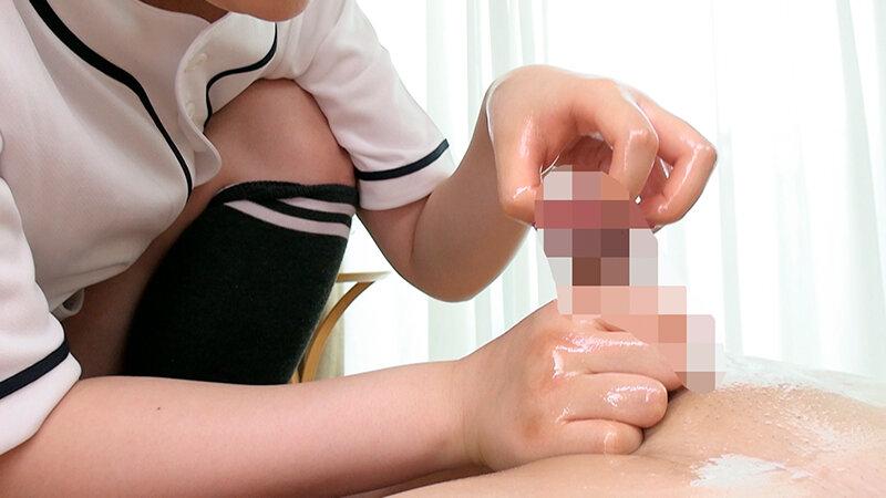 フォークボールの握りで亀頭挟んでこねくりまわす！ナックルボール投げるように爪立てて睾丸刺激する！！野球女子のスパルタ男性器鍛錬回春サロン サンプル画像 16