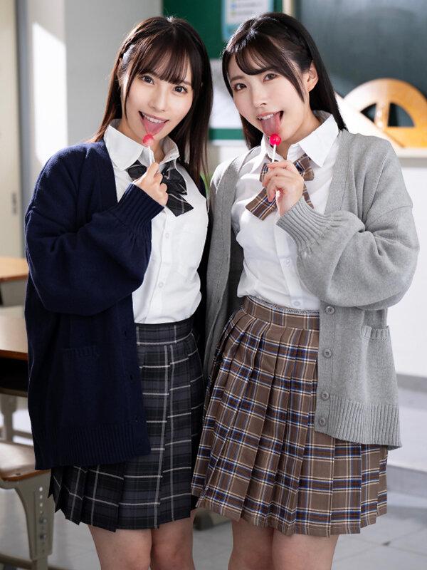 ペロペロちゅっちゅめちゃかわW痴女 女子校生の唾液はあま～い蜜の味… 唾液と唾液が絡み合う口内性感開発 サンプル画像 3