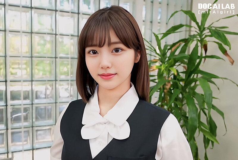 空想制服美少女 AI MODEL AV DEBUT 働くOL編 サンプル画像 4