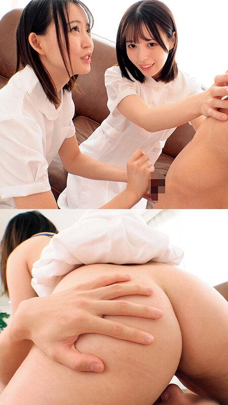 ママ友の仲良し美人奥様2人が【童貞君を探して筆おろしセックス出来たら100万円！？】あさみさん＆しおりさんW白衣の天使がヌキヌキハーレムご奉仕//元気に回復にむかう勃起チ○ポに大興奮しちゃって膣内射精治療！？ゆらゆい サンプル画像 5