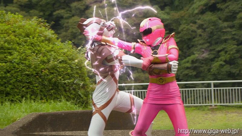 【G1】怪獣戦隊ジュウカイザー 特別編 壮絶！マシンの餌食！ 蹂躙されるジュウピンク 上白美央 サンプル画像 2