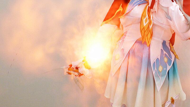 【バスト100センチ爆乳Iカップ低身長155センチ】令和最高ガチ美少女クソ雑魚メスガキレイヤー完全着衣性交覚醒トランス【アヘおほ白目ひん剥き大量イキ潮スプラッシュ】孕ませ種付け子作り生中出しファック 小阪ひまり サンプル画像 7