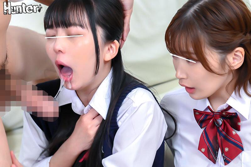 ドM気質な2人の義妹のお口で無理やり喉奥ハードピストンイラマチオ練習していたらパンツビショ濡れ状態！喉奥射精直後「今のもっとして！」と サンプル画像 7