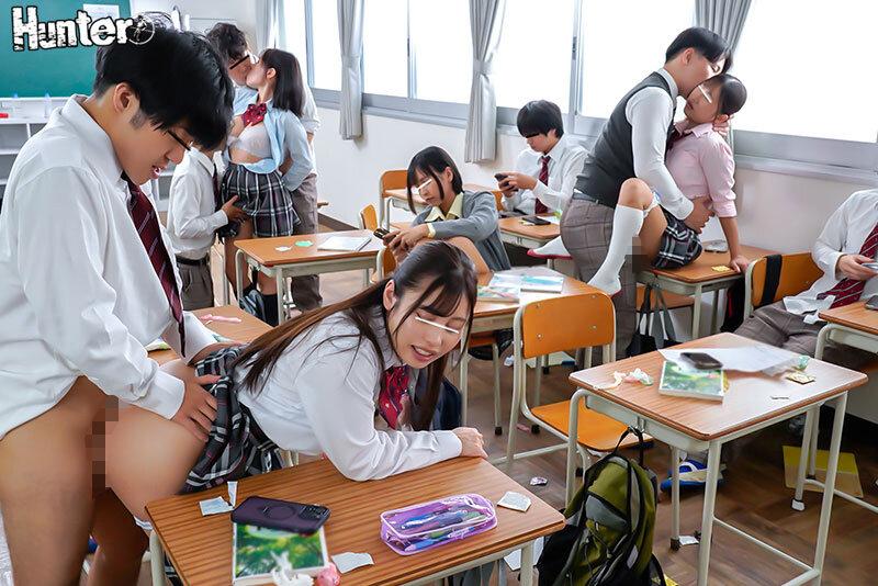校内射精は即退学！寸止めハイスクール！学校の至る所で当たり前の様にSEXする生徒たちに射精禁止令！それでも射精寸前ギリギリSEXを楽しみ… サンプル画像 5