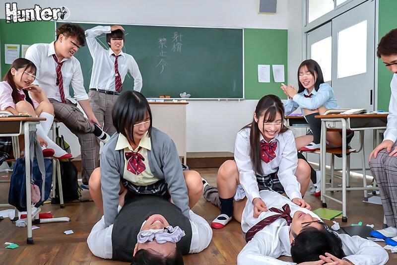 校内射精は即退学！寸止めハイスクール！学校の至る所で当たり前の様にSEXする生徒たちに射精禁止令！それでも射精寸前ギリギリSEXを楽しみ… サンプル画像 8