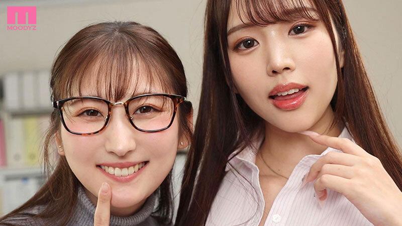 「私と中出し契約して！」営業No.1取りたい不動産レディの奪い合い枕営業！巨乳VS巨尻の誘惑ささやき逆3Pでブッコ抜かれたボク。 新井リマ 末広純 サンプル画像 3