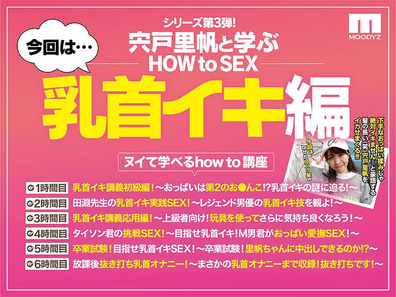 観れば絶対乳首イキさせられる！アナタもヌイて学べる宍戸里帆と一緒に！How to SEX！「乳首イキできたら中出し」編 サンプル画像 2