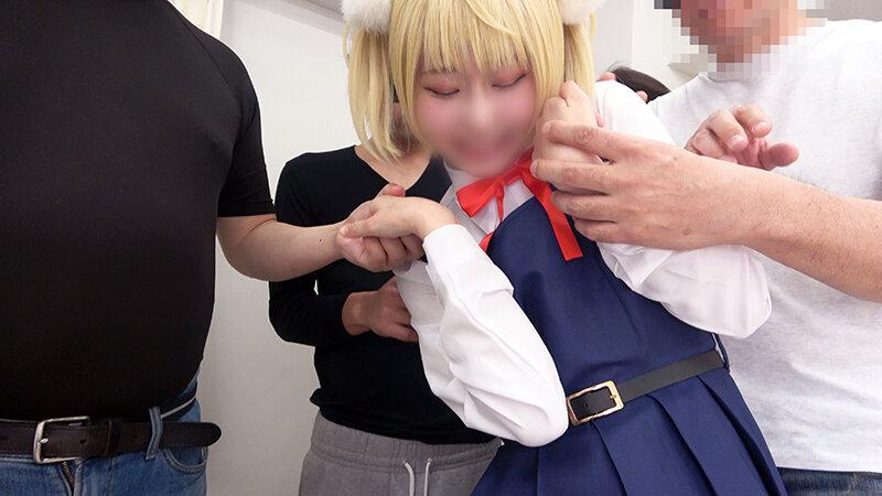 妊娠するまで帰れません！中出しザーメン17発 元地下アイドル清純ツルペタ美少女レイヤー カメコ集団にパイパン突き破られドM完堕ち大号泣 6P大乱交SEX サンプル画像 8