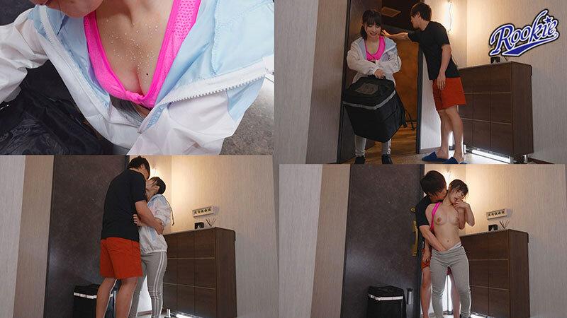 汗だく・巨尻・透けるパンティがエロ過ぎて 配達先で即ハメされる 美人配達員 即フェラ失禁イキまくり。男の欲情を誘う卑猥な肉体。 松井日奈子 サンプル画像 6
