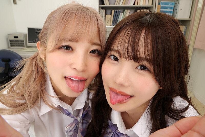 【VR】保健室で生徒からの激烈誘惑！？濃厚キスの嵐で燃え上がる禁断SEX！！ 松本いちか×栄川乃亜 サンプル画像 8
