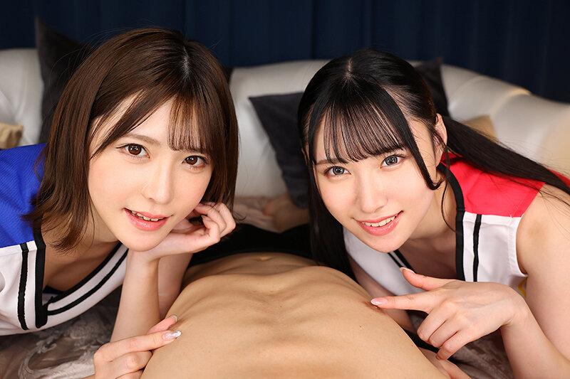 【VR】【8K VR】チアJ系生ハメ中出し何度もチ○ポで教育的わからせセックス！ 皆瀬あかり・ゆめ莉りか サンプル画像 15