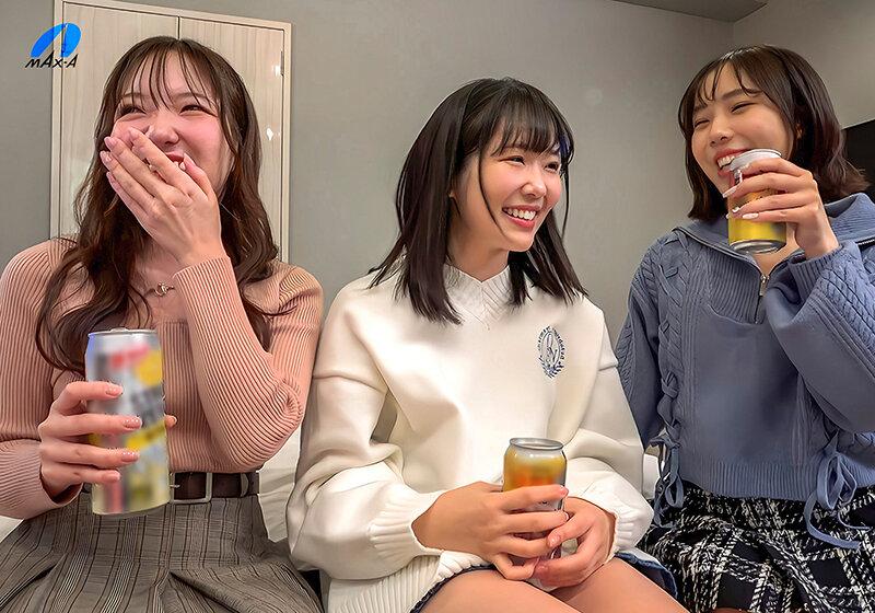 AV女優とAV男優 本気のリアル合コンモニタリング 白石かんな・福田もも・音羽美鈴 サンプル画像 2